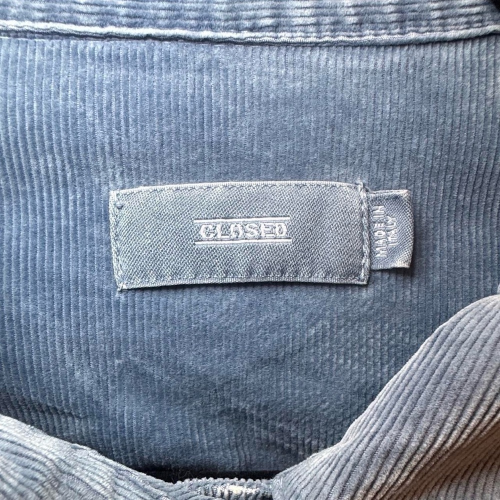 NWT CLOSED TWIST Women’s Casual Preppy Blue Corduroy Denim Jacket — LARGE - Picture 2 of 7